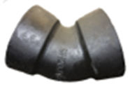 DN40 To DN2600 Ổ cắm đôi 45 góc Phụ kiện sắt dễ uốn cong với loại T và loại K nhà cung cấp